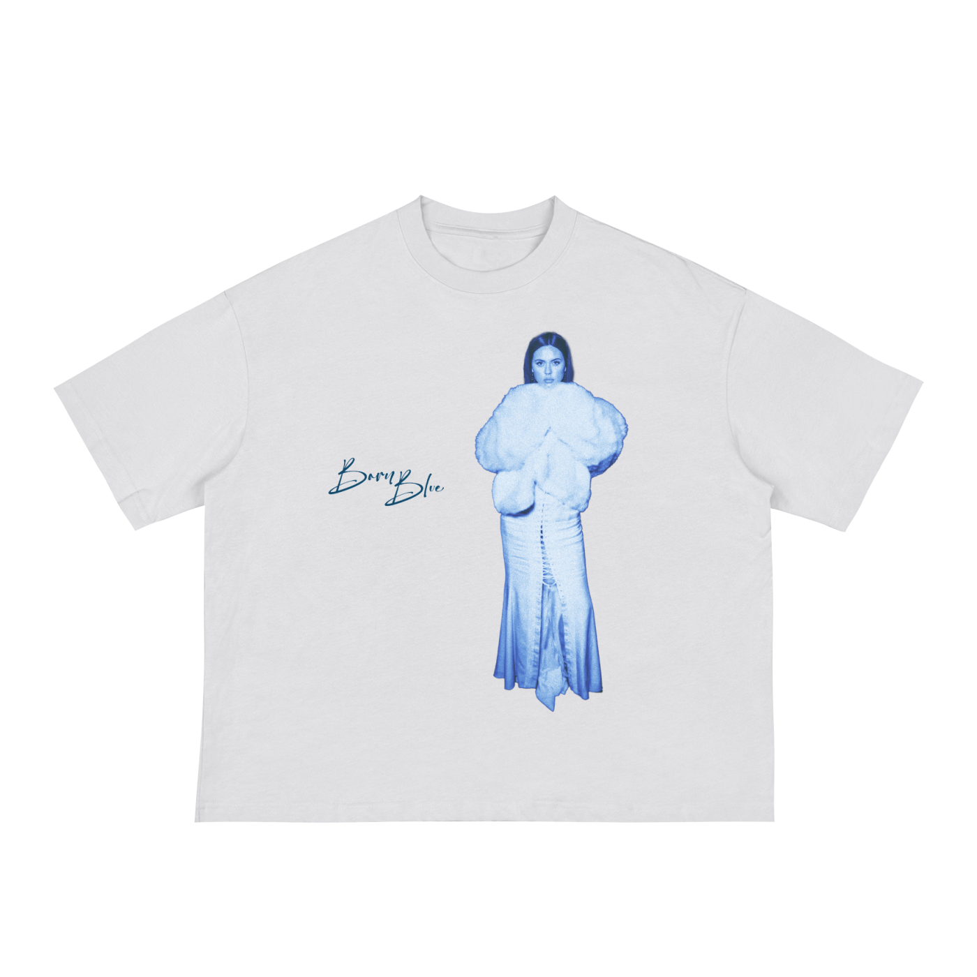 Boxy 'Born Blue' Diva Tee - White